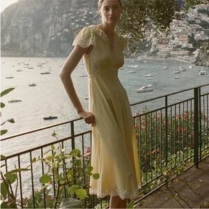 Doen Grace Dress in Yellow Rose